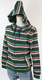 ROXYロキシー レディースウェア　ボーダー柄ジップパーカーBREEZE ZIP PARKA ( MRZP054)/