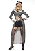 3PC Al Bugsy Malone Mob Gangster Girl Sexy Holiday Party Costume