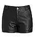 Lotsyle Women's Faux Leather Shorts PU Pants