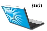 Apple Macbook 13 Skin Decal Sticker with E Shock impact protection - Heart Blue