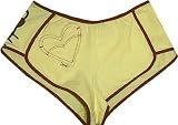 Hello Kitty Love Pocket / Face Yellow low-rise boy short for women