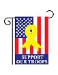 Support Our Troops (50 Stars) Garden Flag Indoor/outdoor 13.5" X 18"