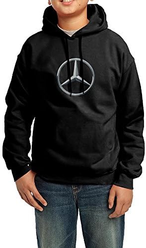Cratn Kids/Youth Mercedes AMG Lewis Hamilton Logo Hoodies Black,L