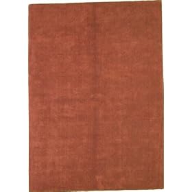 5'7 x 7'9 Red Hand Tufted Wool Gabbeh Rug
