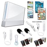 Top Quality Nintendo Wii White Holiday Friends Bundle with Extra Remote and ....