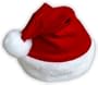Letop Santa's Little Helper Red Velour Santa Cap With White Faux Fur Trim, Garnet