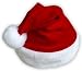 Letop Santa's Little Helper Red Velour Santa Cap With White Faux Fur Trim, Garnet