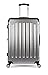 iFLY Carbon Racing Hard Sided Large Checked Luggage, Silver