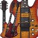 B.C. Rich Mockingbird ST Guitar, Trans Honey Burst with Ebony Stringers