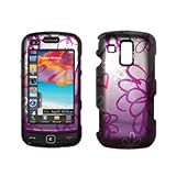 Premium Silver with Pink Flowers Design Snap-On Cover Hard Case Cell Phone  ....