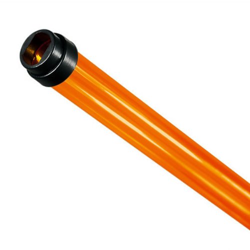 48 in. - T5 - Amber - Tube Guard with End Caps - Colored Plastic Lamp Sleeve - American PLAS-T5TGA