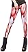 EPYA Women's Fashion Digital Pattern Print Sheer Footless Leggings