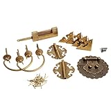 木箱装飾セット 蝶番＋コーナーブラケット＋金属バックル+ボックスラッチ ネジ付き 家具キャビネットハードウェア