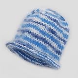 LibraKnits Re sa Cap - Happy Hanukkah - Angora Baby Hat, a wonderful gift for Infants 0-6 months