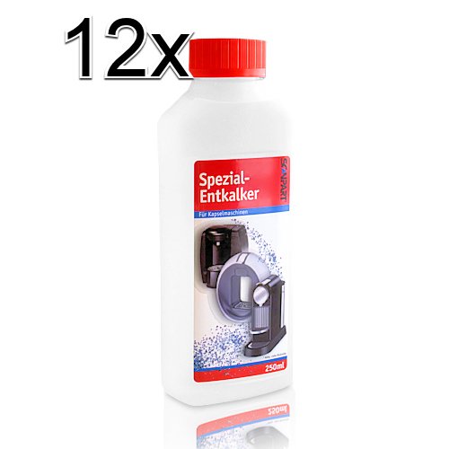 12x Scanpart Spezial-Entkalker für Kapsel-Kaffee-Maschinen 