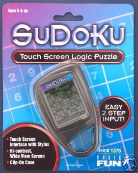SUDOKU Clip-on Electronic Touch Screen Game Carabiner