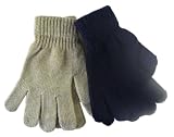 Solid Wing Stretchable Chenille Beige Gloves - Beige Mittens (1 Beige Pair Only)