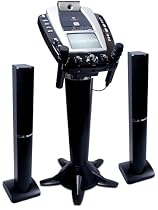 Singing Machine STVG-999 Pedestal Karaoke System with Tower Speakers, Camera, Monitor and Radio