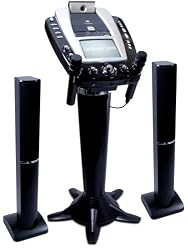 Singing Machine STVG-999 Pedestal Karaoke System with Tower Speakers, Camera, Monitor and Radio