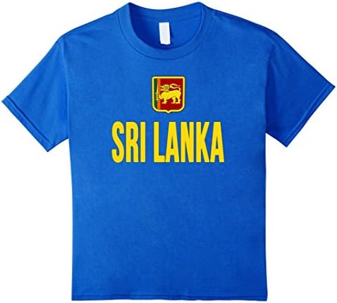 Kids SRI-LANKA-N T-shirt 2016 Soccer Cricket Team Jersey Flag Tee 8 Royal Blue