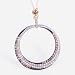 14K Chocolate & White Diamond Circle Pendant