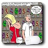 Londons Times Funny Relationships Cartoons - Nerd Dating and Lava Lamps - Mouse Pads