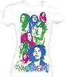 BOB MARLEY - Colorful - White Women's / Girls Extra Long Body T-shirt (Girlie / Babydoll)