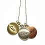 Live, Love, Laugh Reversible Pendants with Genuine Austrian Crystals