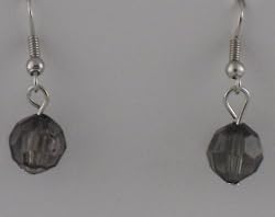 Smoky Resin Gem-cut Earrings