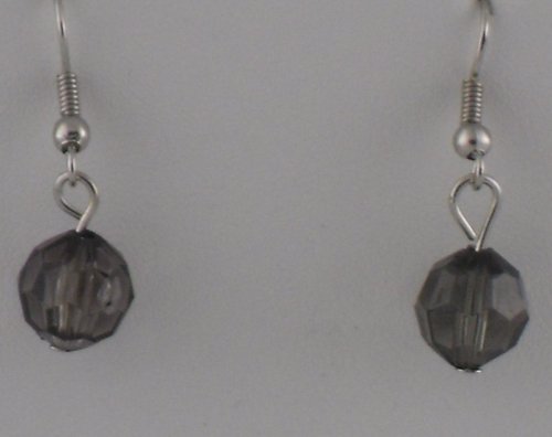 Smoky Resin Gem-cut Earrings