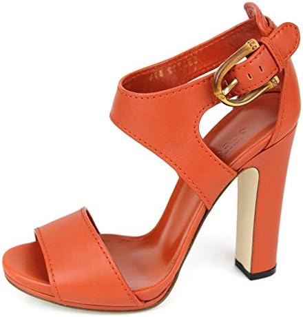 Gucci Women's Rust Leather Bamboo Buckle Lifford Platform Sandals 338712 (IT 37 / US 7)
