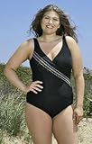 Longitude In Stitches Plus Size Surplice Swimsuit - Plus Size Swimsuit Plus Size Swimsuits