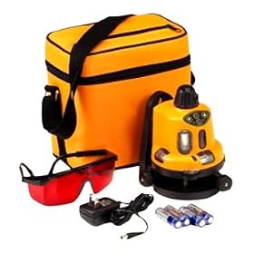 JOHNSON AccuLine Pro 40-6500 Manual-Leveling Rotary Laser Level with Soft-Sided Padded Carrying Case