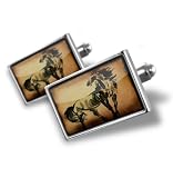 Cufflinks "Horse as a painting" - Hand Made Cuff Links