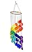 Bellaa 23325 Wind Chime Capiz Santa Fe Rainbow Spiral Handmade 21