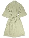 Spa Robe - Mens Waffled Spa Robe, Putty