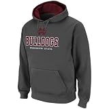 Mississippi State Bulldogs Charcoal Classic Twill II Pullover Hoodie Sweatshirt (Large)