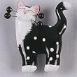 Whimsiclay Sabrina Cat Pin