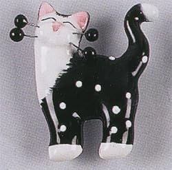 Whimsiclay Sabrina Cat Pin