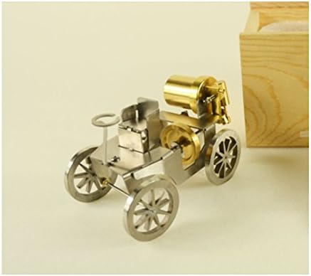 baoshu1889 Delicate Steam Engine car mode,Arts and crafts collection,Physics Science Kits Development Toys ,Real can drive