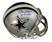 Autographed Roger Staubach Dallas Cowboys Mini Helmet Inscribed SB VI MVP