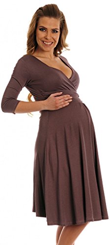Happy Mama Women's Maternity Pregnancy Easy Breastfeeding Circle Jersey Dress 282p
