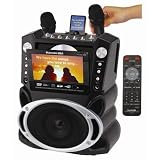 Karaoke USA Karaoke System with 7-Inch TFT Color Screen and Record Function (GF829)