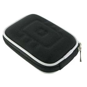 rooCASE Med Nylon Hard Shell (Black) Case for Canon PowerShot SX210IS 14.1MP Digital Camera Gold