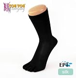 TOETOE Men Silk Black UK 9-10 EU 43-44 - Everyday