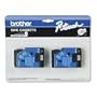 2-pack TC-10 1/2in Black On Clear Tape for Brother PT-6 8 10 12 15 20 150 170