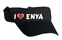 Embroidered Visor with I Love Enya