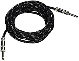 Pyle-Pro PCBL1F12 Premium Quality 12 Ft 1/4'' To 1/4'' Guitar/Instrument/Amp Cable W/Fabric Shielding