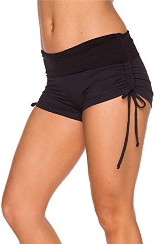Kollide Women's Tie Side Workout Shorts X-Small