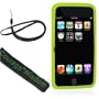Silicone skin for ipod touch 2nd generation New iPod Touch 2G 16GB (2nd generation) (ipod touch not included), Green + BONUS WISDOM*COURAGE NECKSTRAP